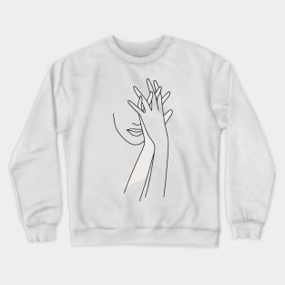 Women line artwork Crewneck Sweatshirt